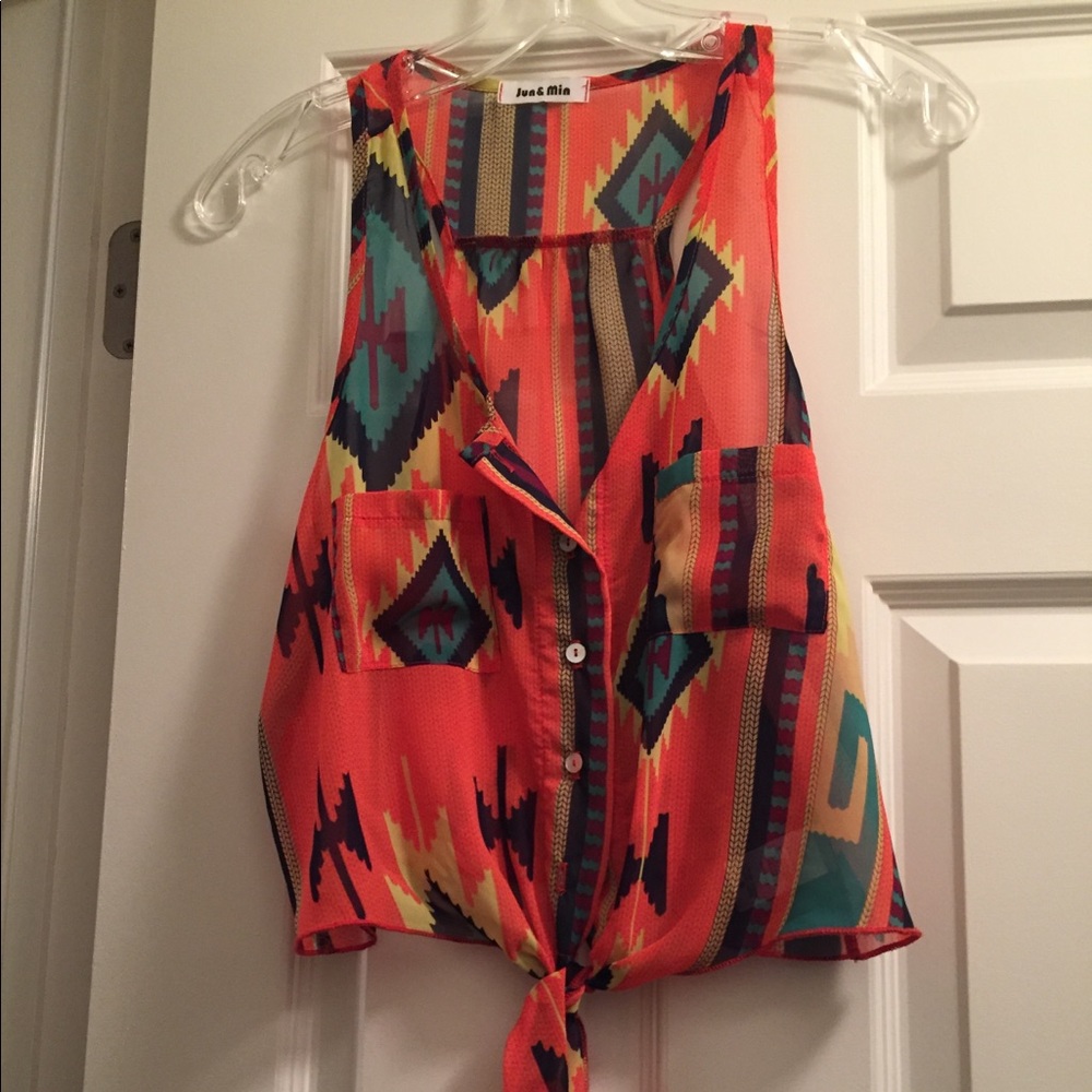 Patterned Crop Top! - image 1